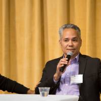 Alfredo Hernandez shares about his story and makes a joke